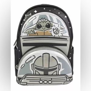 Disney Parks 2024 Mandalorian Grogu Loungefly Mini Backpack